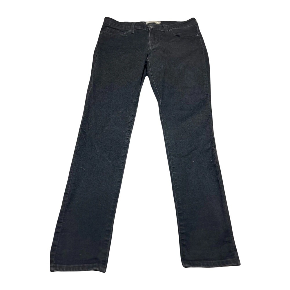 Levi's 711 Skinny Jeans Womens 31 Black Denim Mid Rise Minimalist Grunge